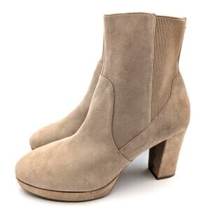 Donald Pliner Labell Heeled Ankle Booties Women's Tabaco Size US10M EU41